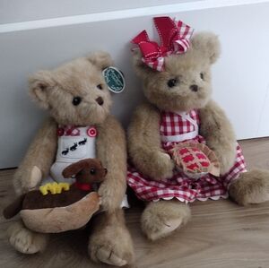 NWT Bearington Harvey and Cherrylyn Picnic Bears